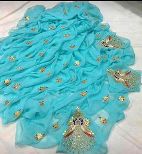 party wear light weight saree shr