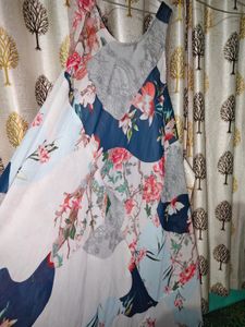 Flowy Floral Patchwork Maxi Dress