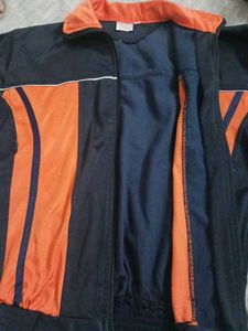 Navy Blue Orange Track Suit jacket