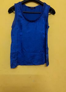 Royal Blue Satin Top