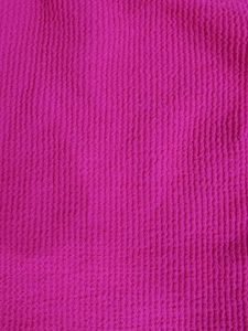 Hot Pink Square Neck Puff Sleeve Top