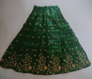 Emerald Green Embroidered Lehenga