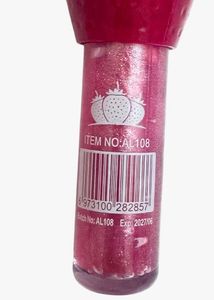 Strawberry Lip Oil with Cute Bear Keychain