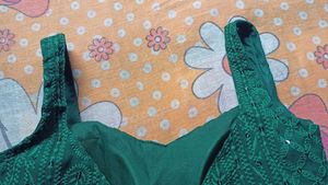 Stylish Green Sequin Blouse