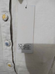 Ancestry Off-White Linen-Cotton kurta dress