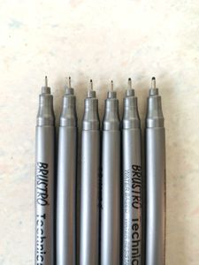 BRUSTRO Technical Fineliner Pen I Set of 6