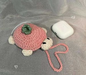 Cute Crochet turtle earpod case Charm