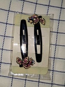 Sparkly Butterfly Hair Clips