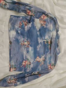 🌟y2k pinterest Angel Print Top