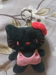 Cute Black Hello Kitty Keychain