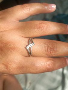 Pure silver ring