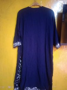 Elegant Navy Blue kurti