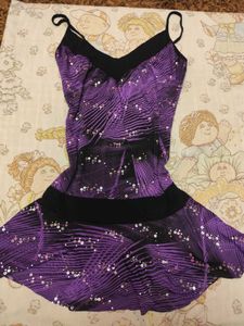 Sparkly Purple & Black Sequin Y2K Top