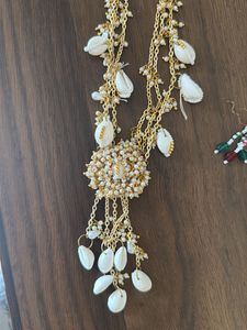 Boho Shell &amp; Pearl Necklace