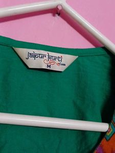 Green Short Kurti