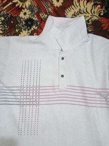 Stylish Men's White Polo Shirt