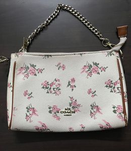 Coach Flower Printed Side Purse