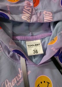 Cute Smiley Face short hoodies Set