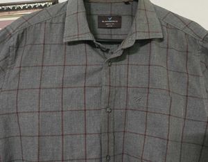Blackberrys Men's Grey Checked Shirt
