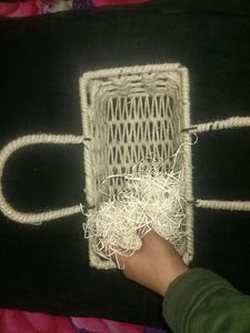 NEW Metal Jute Basket