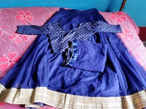 Royal Blue Lahenga choli