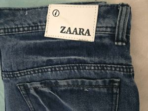 Blue Denim Straight-Fit Jeans for Women