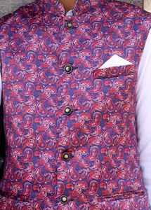 Men's Printed Nehru Jacket