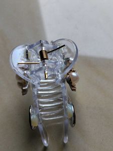Pearl &amp; Gem Hair Claw Clip   2combo