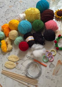 Crochet Yarn & Craft Supplies Kit