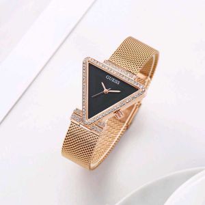 Elegant Triangle Guess Watch with Crystals