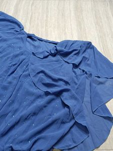 Blue Sparkle Embellished Top