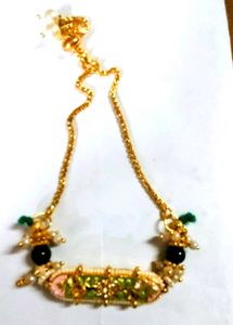 Elegant Green &amp; Gold Bracelet