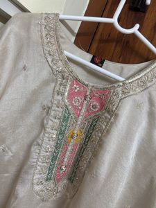 Elegant Embroidered Kurta set with dupatta
