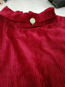 Red Velvet High-Low Top