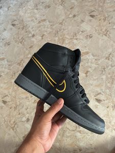 Classic Black & Gold High-Top Sneaker