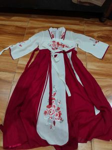 Elegant Embroidered Floral Korean Hanbok