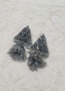 Elegant Triangle Jhumka Earrings