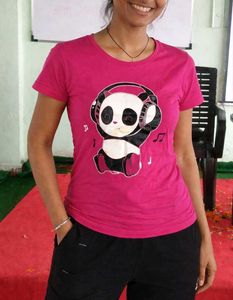 Cute Panda Music T-Shirt