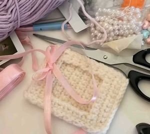 photoframe keychain with Handmade Charm
