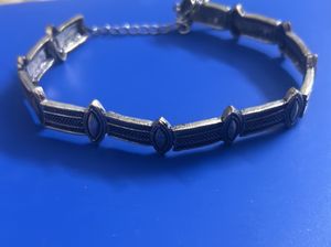 Oxidised Silver Plated Choker Necklace