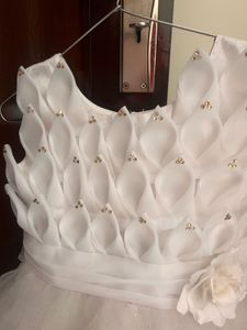 Elegant White Girls' Dress
