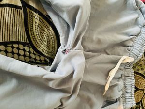 Light Blue Wide Leg Track Pants