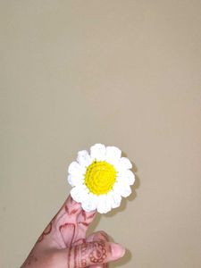 Handmade Crochet Daisy Hair tie