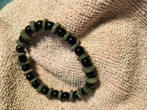 Stylish Black Beaded Bracelet
