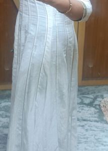 Floor Length White Suit
