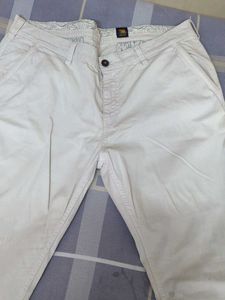 Men's Cream Chinos