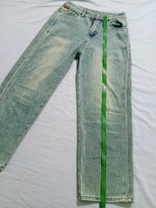 Baggy Light Washn greenish Denim Jeans