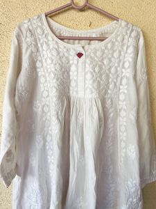 Chikankari Kurta - Elegant White