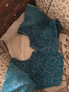 Sky blue Shaded Bandhani Saree (New)
