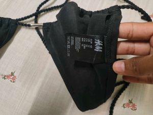 Classic Black Triangle Bikini Top